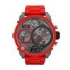 Diesel DZ7279 Oversized Badass red Silicone Quartz Mens Watch