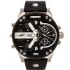 Diesel DZ7313 Men's The Daddies Series Black / Silver Four Time Zone Dial Quartz Black Watch