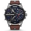 Diesel DZ7314 Men's The Daddies Series Brown/Blue Four Time Zone Dial Quartz Brown Watch