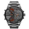Diesel DZ7315 Men's The Daddies Series Black / Grey Four Time Zone Dial Quartz Gunstainless steel Watch