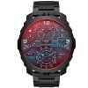 Diesel DZ7362 Males Machinus Infrared Tinged 4 Timezone Chronograph Watch