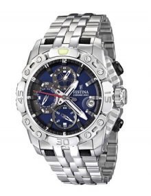 Festina Men's F16542/5 Silverstainless steel Quartz Watch with Blue Dial