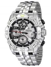 Festina Men's F16542/1 Silverstainless steel Quartz Watch with Grey Dial