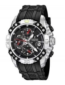 Festina F16543/3 Men's Blackrubber Quartz Watch with Black Dial