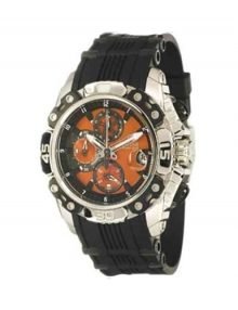Festina F16543/7 Men's Blackrubber Quartz Watch with Orange Dial