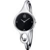 Calvin Klein K1N23104 Air Silver Tone Black Dial Ladies Bracelet watch