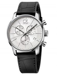 Calvin Klein K2G271C6 City Classic SIlver Black Chronograph Mens watch