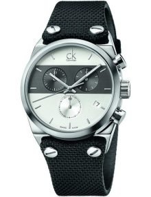 Calvin Klein K4B381B6 Eager Textile Strap Mens Chronograph Watch