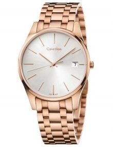 Calvin Klein Men's Rose Gold Date Display Steel Time Watch