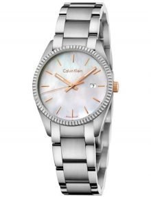 Calvin Klein K5R33B4G Ladies Silverstainless steelstainless steel Watch with Mother of Pearl Dial