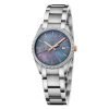 Calvin Klein K5R33B4Y Ladies Alliance Silverstainless steelstainless steel Bracelet Watch with Black Mother of Pearl Dial