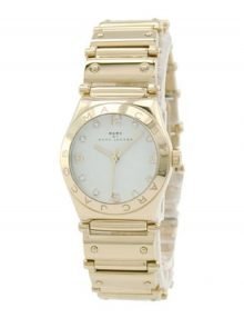 Marc by Marc Jacobs MBM3053 Ladies White Dial gold plated stainless steelstainless steelstainless steel Band Watch