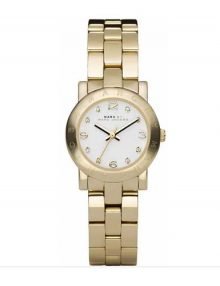 Marc Jacobs Mini Amy gold plated stainless steel Watch MBM3057