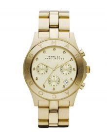 Buy Marc Jacobs Blade Women's Yellow gold plated stainless steel Chronograph Watch MBM3101 $204.95 - designerswatch.Com