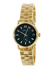 Marc by Marc Jacobs Baker Mini Green Dial gold plated stainless steel Tone Womens Watch MBM3249