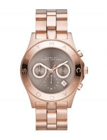 Marc by Marc Jacobs Blade Brown Dial rose gold plated stainless steel Tone Ladies Watch MBM3308