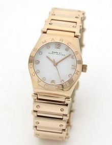 Marc by Marc Jacobs MBM8559 Amy Womens Classic rose gold plated stainless steel Tonestainless steelstainless steel Watch