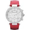 Michael Kors Women's Chronograph Parker Pink Leather Strap 39mm MK2278