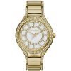 Michael Kors MK3312 Womens Kerry Mother of Pearl Dial Watch with gold plated stainless steel Tonestainless steelstainless steel Band