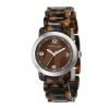 Michael Kors Brown Tortoies Shell With MK Logo Dial Acrylic Watch