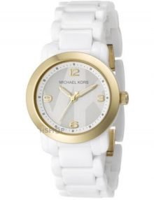 New Michael Kors Mk4233 White Gents White Bracelet Watch
