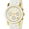 Michael Kors White Acetate Bracelet Strap Women's Watch MK5145
