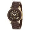 Michael Kors Quartz Brown Dial with gold plated stainless steel Tone Bracelet Women's Watch MK5238