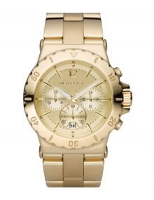 Michael Kors MK5313 Womens gold plated stainless steel Tonestainless steelstainless steel Chronograph Watch