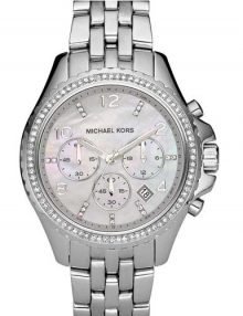 Michael Kors Women's MK5346 Pilot Silver Chronographstainless steelstainless steel Watch