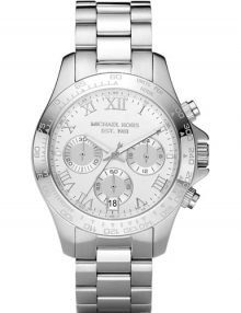 Michael Kors MK5454 Unisex Silver Tone Quartz Watch withstainless steel Strap