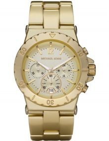 Michael Kors MK5463 Mens gold plated stainless steel Aluminum Chronograph Watch with gold plated stainless steel Dial