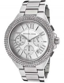 Michael Kors MK5634 Ladies Silver Stainless Steel Chronograph Watch