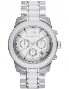 Michael Kors Preston Two-Tone White Dial Quartz Watch MK5766 $189.95 - designerswatch.Com