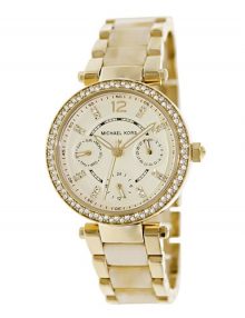 Michael Kors MK5842 Parker Ladies Gold Plated Stainless Steel Watch