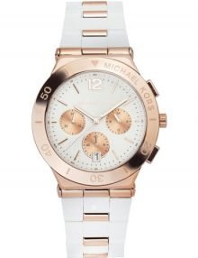 Michael Kors MK5935 Wyatt Chronograph Silver Dial Two-tone Ladies Watch