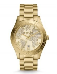 Michael Kors MK5959 Women's Layton gold plated stainless steel-Tonestainless steelstainless steel Quartz Watch