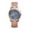 Michael Kors MK5972 Mid Size Hunger Stop 100 Series Chrono rose gold plated stainless steel-Tone Watch