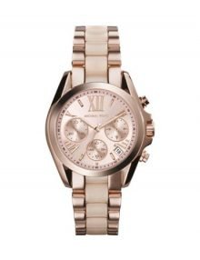 Michael Kors MK6066 Bradshaw Women's Rose Gold-Tone Chronograph Stainless Steel Watch