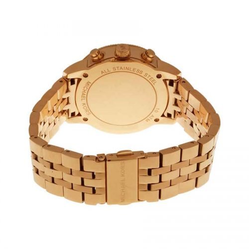 Michael Kors Ritz Mk6077 Rose Gold Chronograph Women's Watch-10598
