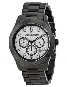 Michael Kors Mk6083 Layton Black Ion Plated White Dial Men's Watch