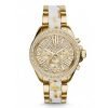 Michael Kors MK6157 Ladies Wren White Zebra Diamond Dial Quartz Watch with Two Tonestainless steelstainless steel Band