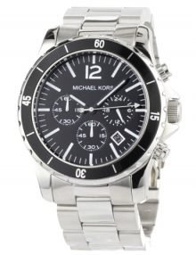 Michael Kors Men'sstainless steelstainless steel Quartz Chronograph Black Dial Link Bracelet Black Bezel MK8140