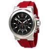 Michael Kors MK8169 Black Dial Chronograph Gents Watch with Red Rubber Strap
