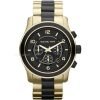 Michael Kors MK8265 Chronograph Runway Two Tone gold plated stainless steel, Black Men's Watch