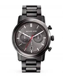 Michael Kors MK8371 Pennant Chronograph Gunstainless steel Dial Gunstainless steel Ion-plated Mens Watch