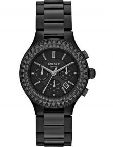 DKNY NY2226 Chambers Womans Multi-Funcation Black Dial & Ceramic Bracelet Watch