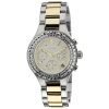 DKNY NY2260 Chambers Womens Chronograph White Pearlized Dial Two-Tone Stainless Watch