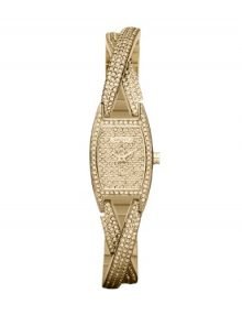 DKNY NY8682Glitzy Half-bangle - gold plated stainless steel Women's watch
