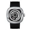 Sevenfriday P1B-1 Black nd Silver Automatic Japanese Movement Wrist Watch