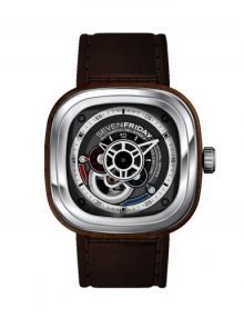 Sevenfriday P3-2 Black nd Brown Automatic Japanese Movement Wrist Watch